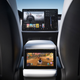 The rear screen in a Tesla car shows a video game being played